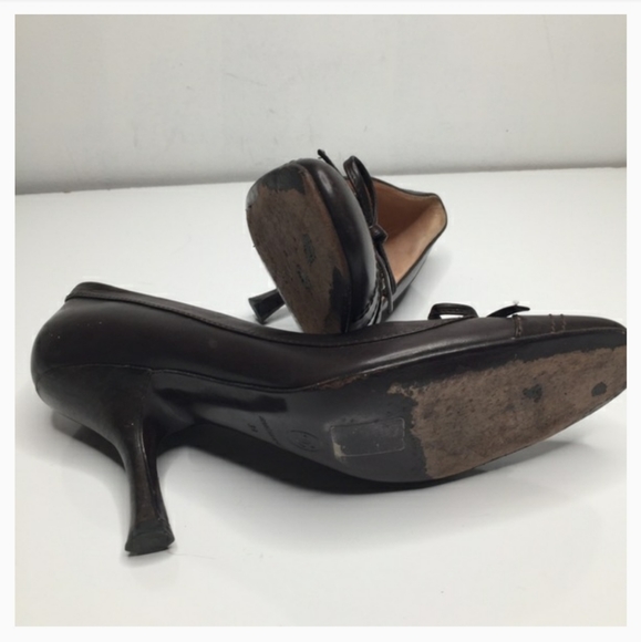 vintage brown Chanel Pumps - Picture 5 of 8